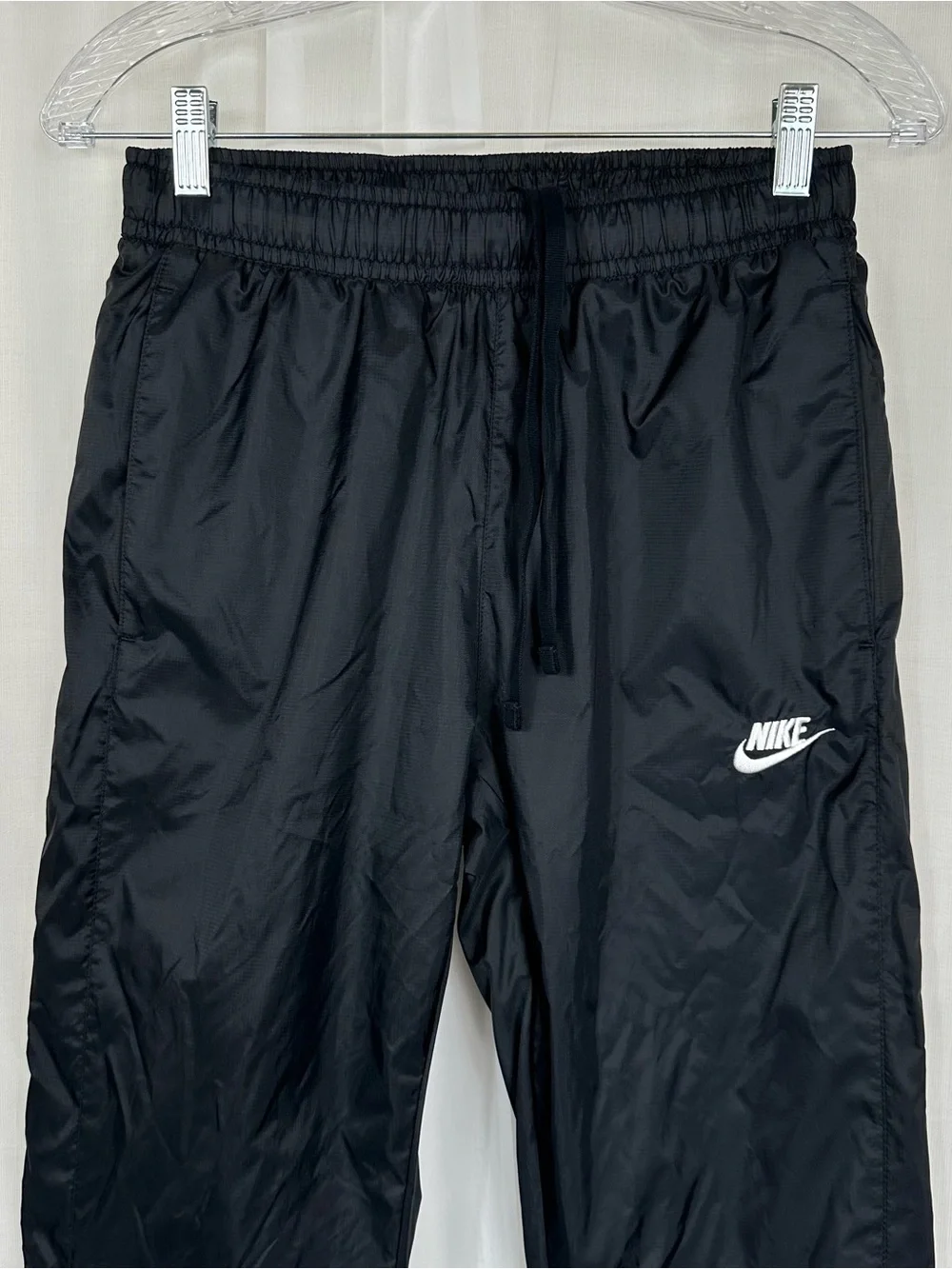 Nike Mens Sportswear Woven Track Pants Black Mesh Lined Activewear 928002-011 XS